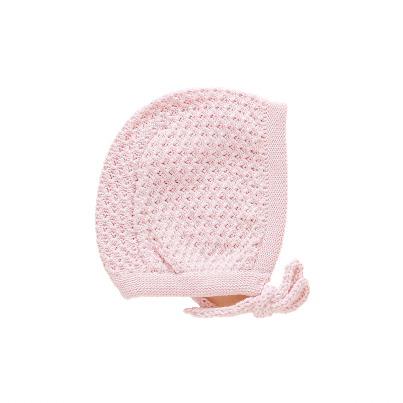 Astrid Knit Bonnet- Pink