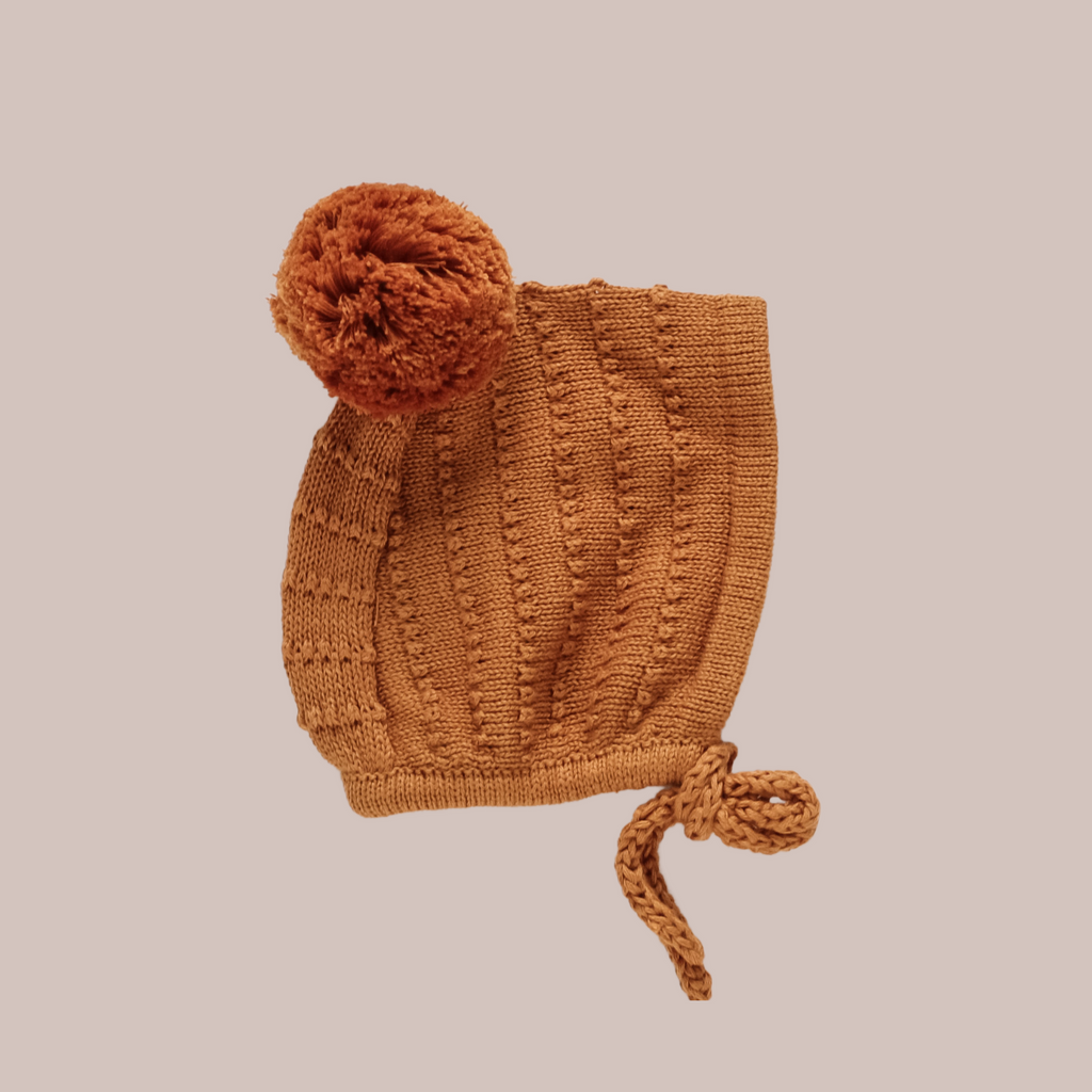 Knit Bonnet- pumpkin
