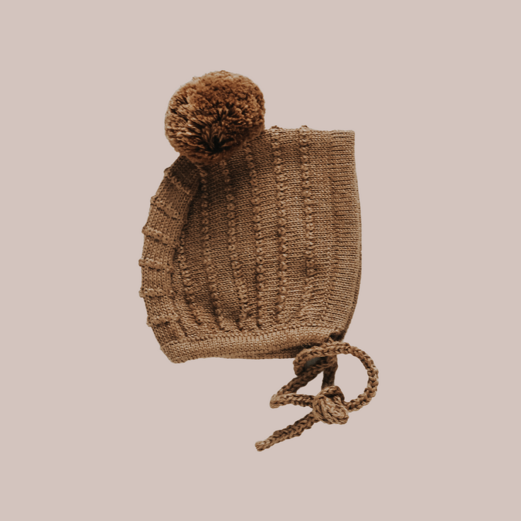 Limited Edition Knit Bonnet- Baby alpaca wool