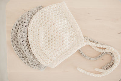 Astrid Knit Bonnet- Cream