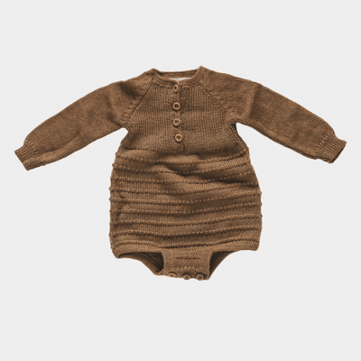 Button Up Romper- limited edition Baby Alpaca